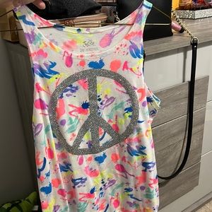 A multi colored tank top